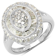 Load image into Gallery viewer, 1.08 Carat Genuine White Diamond .925 Sterling Silver Ring