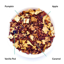 Load image into Gallery viewer, Psychocandy - Roasted Pumpkin Caramel Rooibos Tea (Caffeine Free) (15 Tea Bags)
