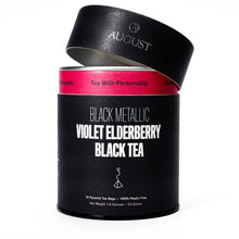 Load image into Gallery viewer, Black Metallic - Violet Elderberry Black Tea (15 Tea Bags)