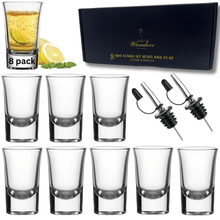 Load image into Gallery viewer, 1.5 Oz Shot Glasses Set Of 8 With Heavy Base Shot Glass Set - Clear