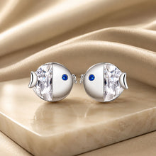 Load image into Gallery viewer, 925 Sterling Silver Earrings with Pavé Setting CZ, Size 0.6*0.7cm, for Women