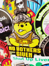 Load image into Gallery viewer, STICKER - No Bothers Given Tactical Pooh Bear Slap - Embrace the Honey Hunt