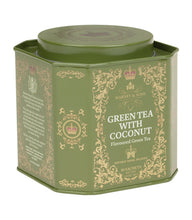 Load image into Gallery viewer, Green Tea with Coconut, Ginger and Vanilla, HRP Tin of 30 Sachets