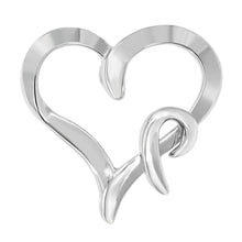 Load image into Gallery viewer, .925 Sterling Silver Heart Shaped Pendant Necklace