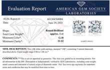 Load image into Gallery viewer, AGS Certified 14K White Gold 1.0 cttw 4-Prong Set Brilliant Round-Cut Solitaire Diamond Push Back Stud Earrings (G-H Color, I1-I2 Clarity)