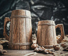 Load image into Gallery viewer, Wooden Tankard