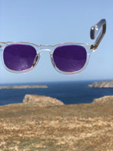 Load image into Gallery viewer, Clear Acetate Square Sunglass with Colored Lenses - Benson