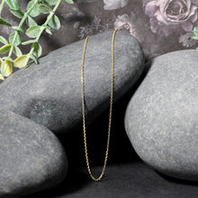 Load image into Gallery viewer, 10k Yellow Gold Diamond Cut Cable Link Chain (0.87 mm)
