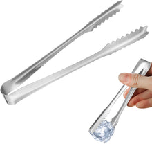 Load image into Gallery viewer, 5 inches Ice Tongs for Ice Bucket, Stainless Steel Ice Tongs with Teeth 6-PACK