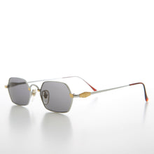 Load image into Gallery viewer, Gold Silver Hexagon Vintage Optical Quality Sunglass - Tempe