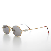 Load image into Gallery viewer, Gold Silver Hexagon Vintage Optical Quality Sunglass - Tempe
