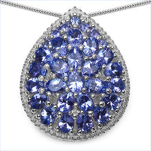 Load image into Gallery viewer, 4.16 Carat Genuine Tanzanite .925 Sterling Silver Pendant