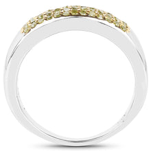 Load image into Gallery viewer, 0.22 Carat Genuine Yellow Diamond .925 Sterling Silver Ring