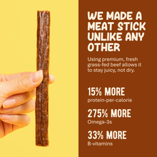 Load image into Gallery viewer, Plain Beef Meat Sticks - 100% Grass-Fed & Finished