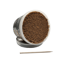 Load image into Gallery viewer, 650 BiteMyWood Double Point Birchwood Toothpicks in Reusable Plastic Jar - USA Made