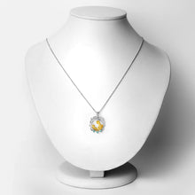 Load image into Gallery viewer, 0.09 Carat Genuine Emerald .925 Sterling Silver Pendant