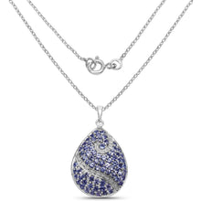 Load image into Gallery viewer, 4.72 Carat Genuine Tanzanite .925 Sterling Silver Pendant