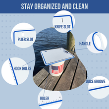 Load image into Gallery viewer, Made in the USA | Premium Bucket or Cooler Fishing Cutting Board
