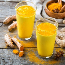 Load image into Gallery viewer, The Spice Lab "Golden Milk" Turmeric Tea Superfood Premium Powder "Tea" (4 oz) (Used to make Golden Milk or as a tasty Turmeric replacement) Sugar Free all Natural