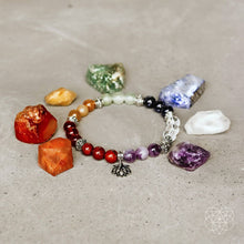 Load image into Gallery viewer, 7 Chakra Bracelet and Stones Set