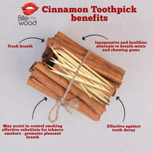 Load image into Gallery viewer, BiteMyWood 5 Pack qty Flavored Birchwood Toothpicks Ultimate Extreme Hot Cinnamon 60 Picks Total Count Super Infused Flavor Toothpick