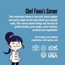 Load image into Gallery viewer, Salt, Pepper + Garlic Seasoning