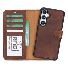 Load image into Gallery viewer, Samsung Galaxy S25 Plus Leather Wallet Case Detachable RFID – Magic