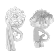 Load image into Gallery viewer, 14K White Gold 1/2 cttw Round Cut Diamond Earrings (H-I, I1-I2)