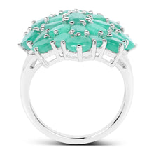 Load image into Gallery viewer, 5.88 Carat Genuine Emerald .925 Sterling Silver Ring
