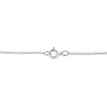 Load image into Gallery viewer, 14K White Gold 1/4 Cttw Shared Prong Set Round-Ct Diamond 7 Stone Floral Cluster 18" Pendant Necklace (H-I Color, SI2-I1 Clarity)