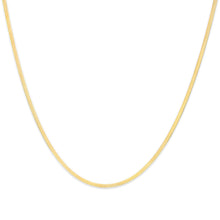 Load image into Gallery viewer, Unisex Solid 14K Yellow Gold 2.8mm Imperial Herringbone Chain Necklace - 18" Inches