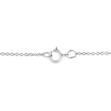 Load image into Gallery viewer, .925 Sterling Silver Prong-Set Diamond Accent Heart Emblemed 18" Pendant Necklace (I-J Color, I1-I2 Clarity)