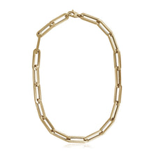 Load image into Gallery viewer, 14k Yellow Gold Extra Wide Paperclip Chain Necklace