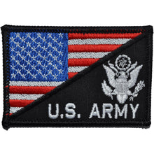 Load image into Gallery viewer, US Army Crest With Text USA Flag - 2.25x3.5 Patch