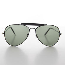 Load image into Gallery viewer, Original Brow Bar Aviator Sunglass with Glass Lens Vintage - Connelly