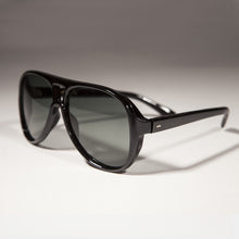 Load image into Gallery viewer, Black Aviator Sunglass with Glass Lenses - Agent Six