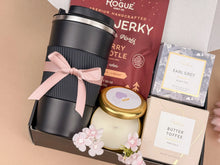 Load image into Gallery viewer, Gift Baskets for Him – Luxury Insulated Tumbler & Snack Set