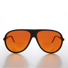Load image into Gallery viewer, Bifocal Aviator Reading Sunglass with Amber Lens - Alpha