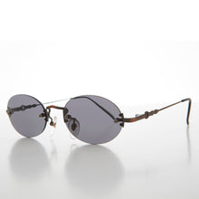 Load image into Gallery viewer, Oval Rimless Minimalistic Vintage Sunglasses - Alpha