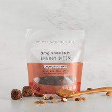 Load image into Gallery viewer, AMG Snacks Almond Chai Energy Bites Pack - 6 Packs x 4 oz case