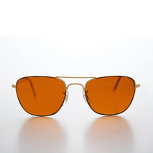 Load image into Gallery viewer, Small Square Amber Colored Lens Aviator - Areo