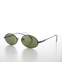 Load image into Gallery viewer, 90s Oval Metal Aviator Sunglass with Floating Cross Bar - Avery