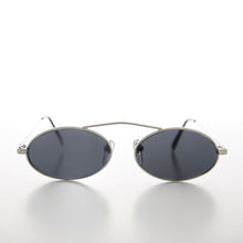 Load image into Gallery viewer, 90s Oval Metal Aviator Sunglass with Floating Cross Bar - Avery