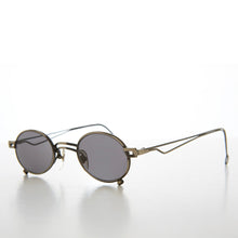 Load image into Gallery viewer, Small Oval 90s Full Metal Steampunk Sunglasses - Azari