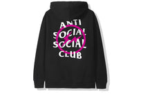 Load image into Gallery viewer, Anti Social Social Club x Fragment Pink Bolt Hoodie (FW19) Black