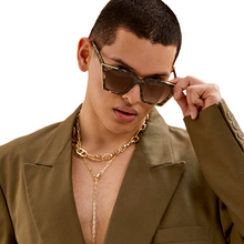 Load image into Gallery viewer, The CEO - Sustainable Tortoise Frame Brown Lens Cateye Sunglasses