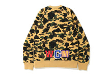 Load image into Gallery viewer, BAPE 1st Camo Printed Zip Shark Crewneck Yellow