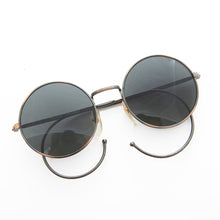 Load image into Gallery viewer, Round Vintage Sunglass with Cable Temples - Barton