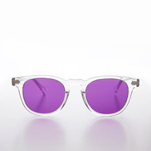 Load image into Gallery viewer, Clear Acetate Square Sunglass with Colored Lenses - Benson
