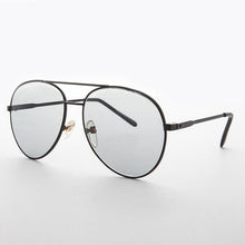 Load image into Gallery viewer, Round Aviator Sunglass with Transition Corning Glass Lens - Bermuda